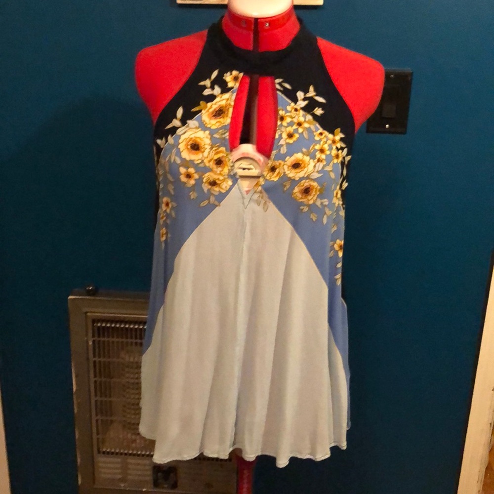 NWT Free People Beat Of My Heart Tunic Top
